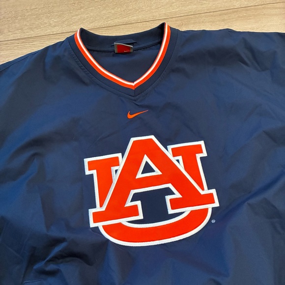 Vintage Nike Red Label Center Swoosh Auburn Tigers Windbreaker Pullover Size L - Picture 1 of 8
